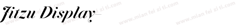 Jitzu Display字体转换